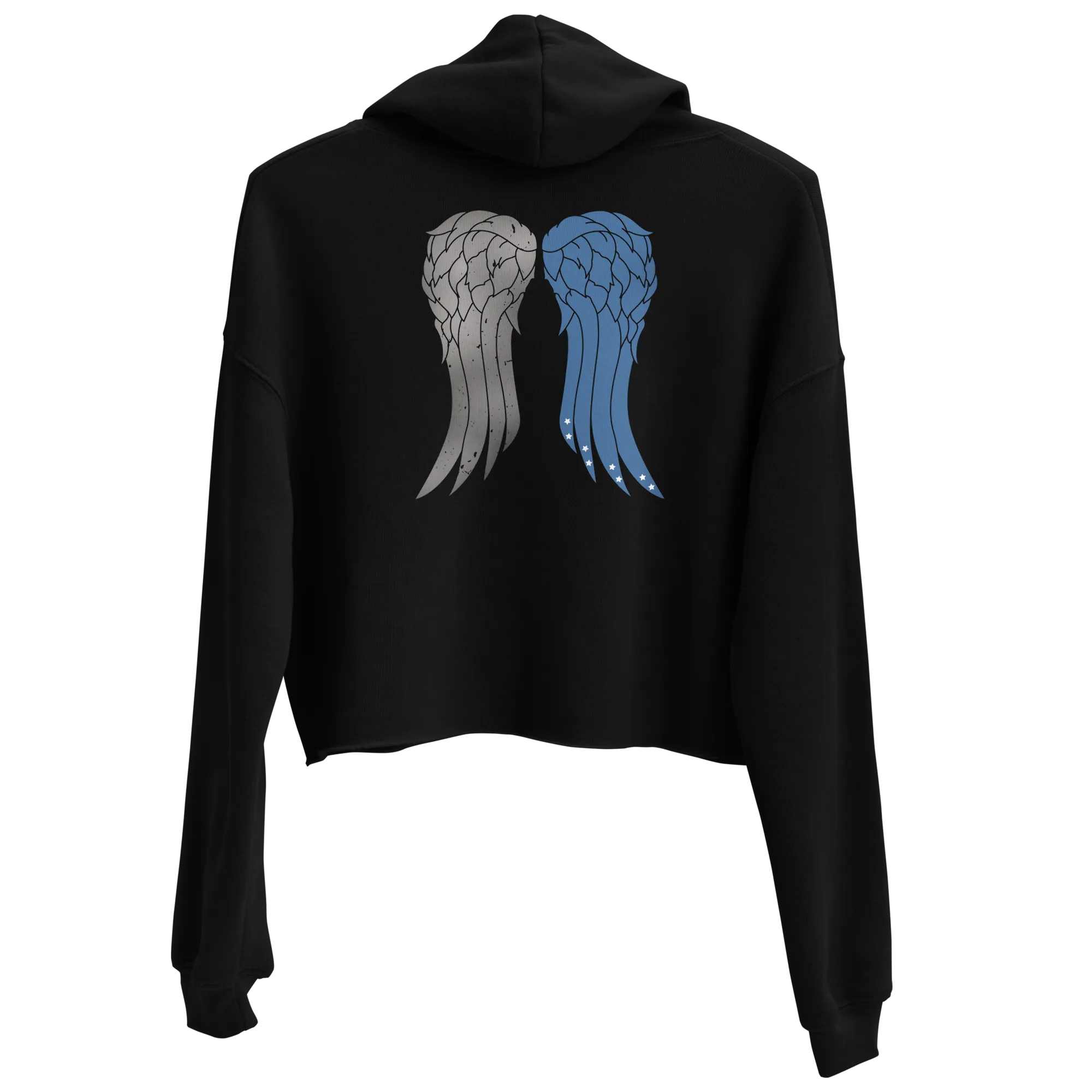 The Walking Dead Daryl's Wings Women's Fleece Crop Hooded Sweatshirt