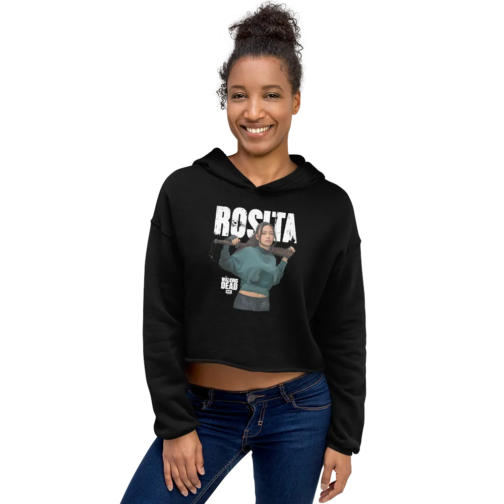 The Walking Dead Rosita Women's Fleece Crop Hooded Sweatshirt