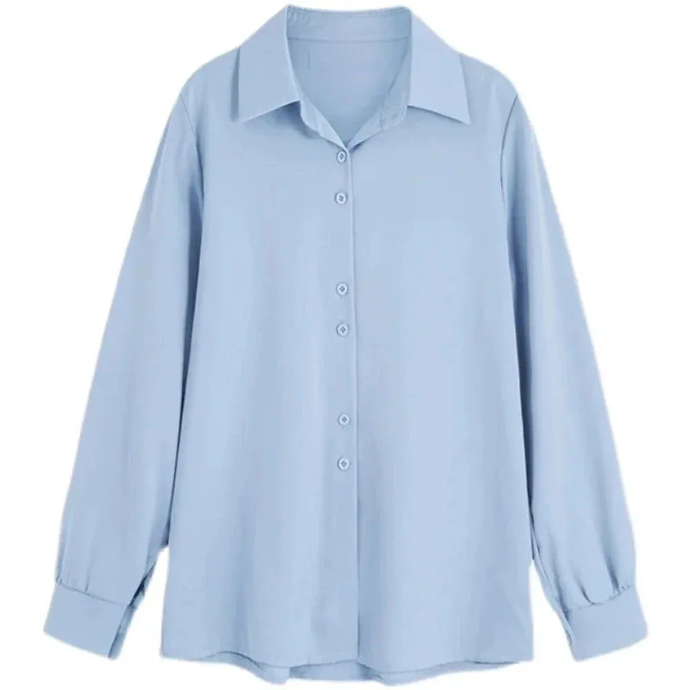 Womens Business Casual Button Front Blouse