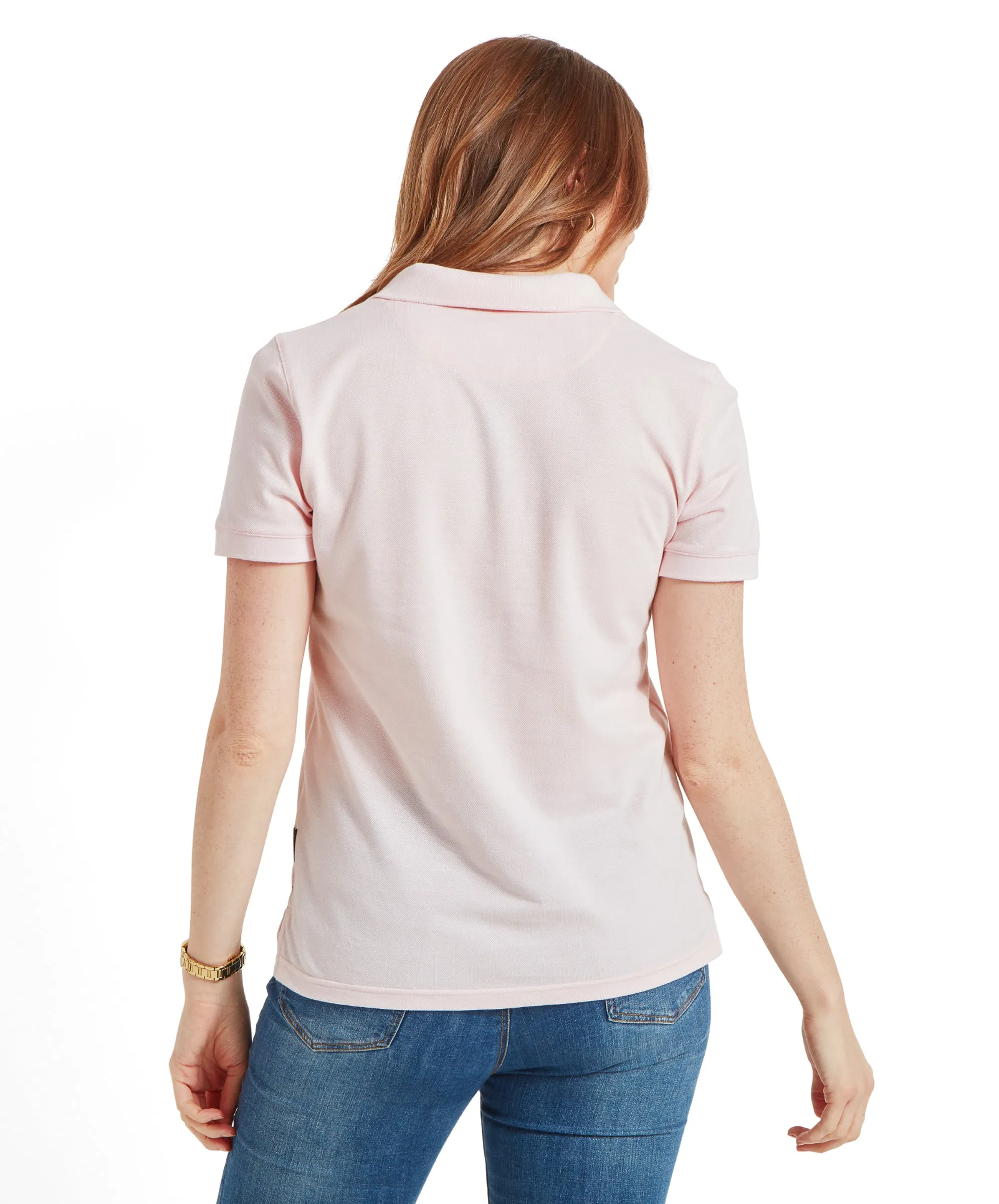 Women's St Ives Polo Shirt - Pale Pink