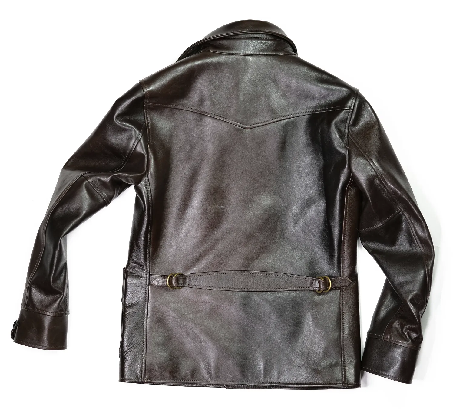 Y'2 Leather HNC-82 Hand Dyed Horse Car Coat