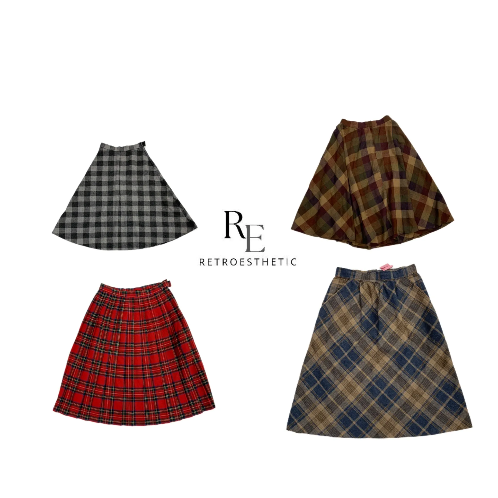 Y2K Fairy Checkerd Skirts (SR-119)